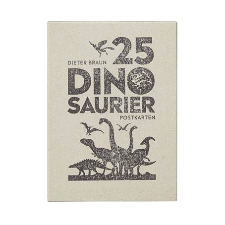 25 Dinosaurier Postkarten